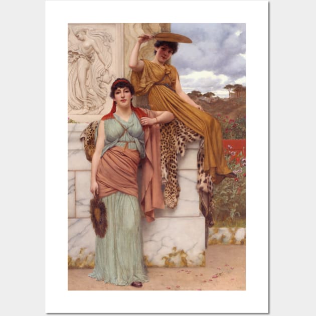 Waiting for the Procession by John William Godward Wall Art by Classic Art Stall